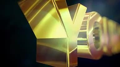 立体金色金属LOGO文字AE片头视频的预览图